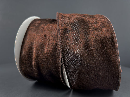 2.5" x 10yds Chocolate Lush Velvet