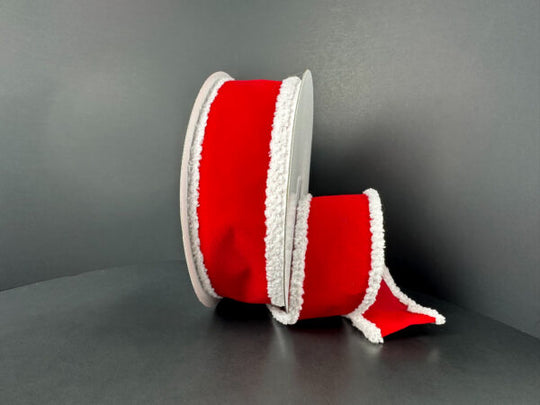 1.5" x 10Y Red Velvet/Super Fuzz Edge