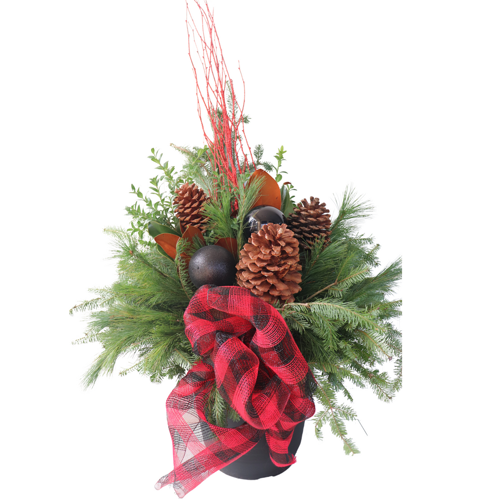 14" Round Winter Planter - Southpoint Minor Hockey