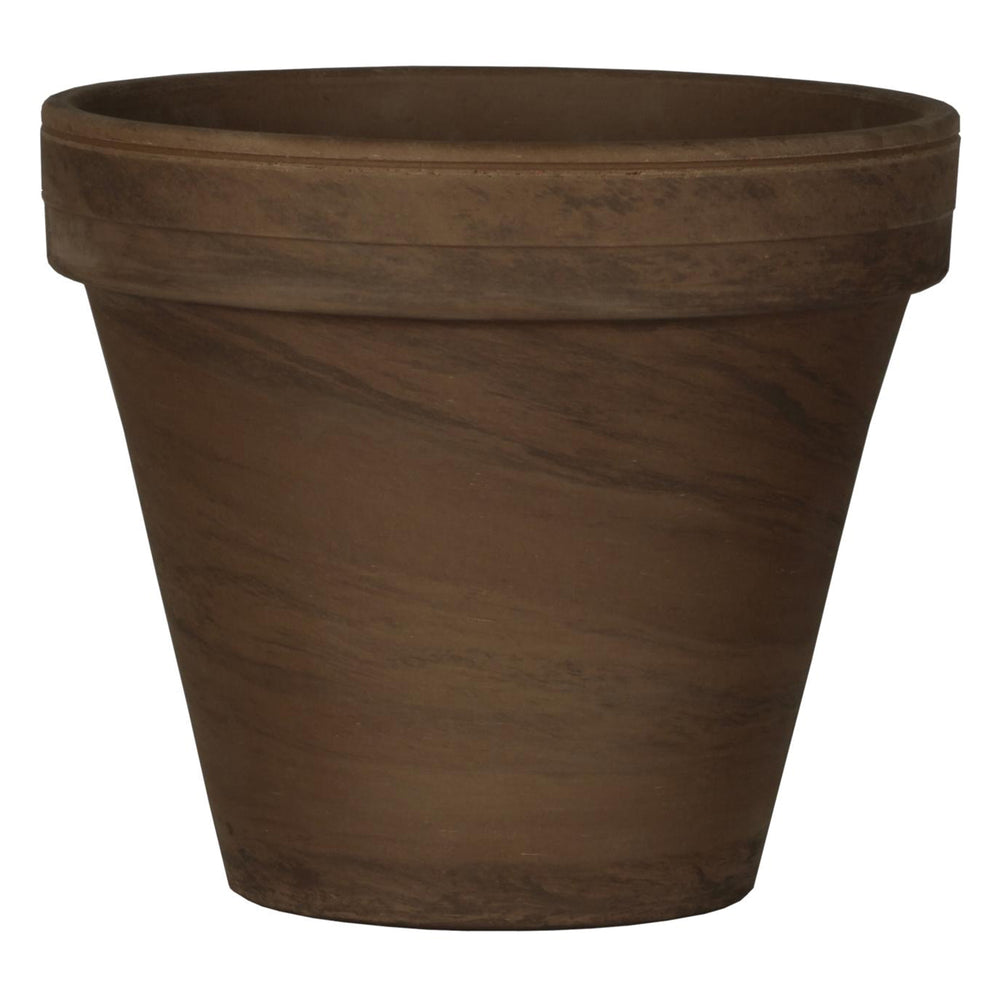 6" German Standard Pot - Basalt Clay (Chocolate Marbled Clay)