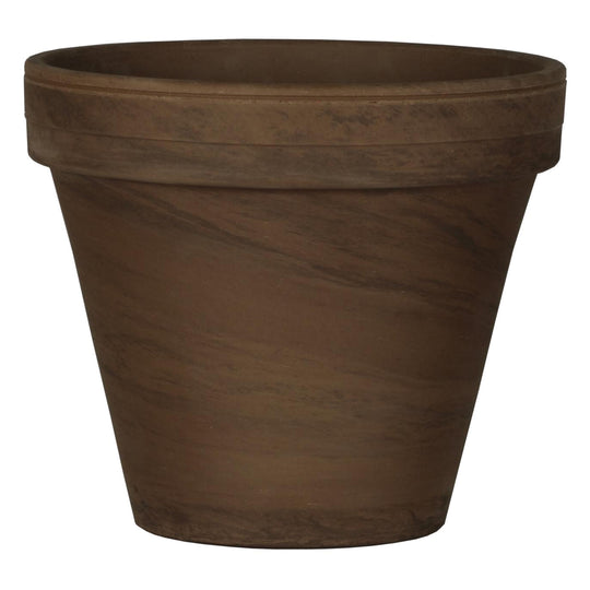 6" German Standard Pot - Basalt Clay (Chocolate Marbled Clay)