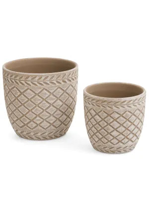 4 x 4 Terracotta Planter (Taupe)