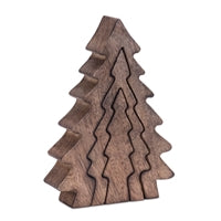 8.5" Wood Triple Tree Puzzle