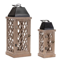 Wood/Metal Lantern ( Multiple Sizes )