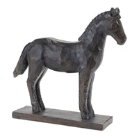 Resin Horse on Stand 8.5"L x 8"H