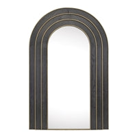 Wall Mirror 29"L x 44.5"H Iron/MDF/Glass