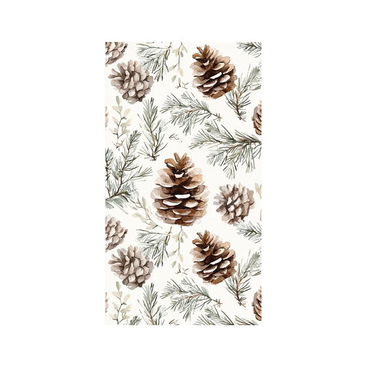 5x8  Pinecone Firs Printed Guest Napkin 16Pk