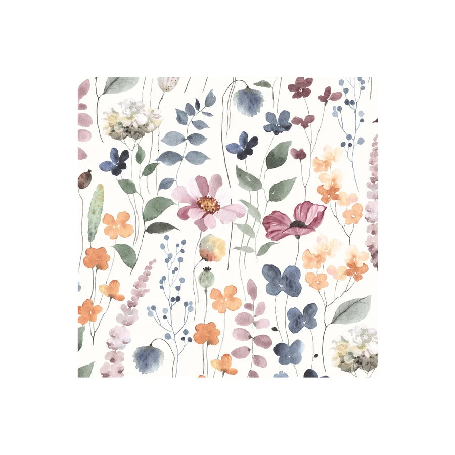 Watercolor Garden Printed Lunch Napkin 20Pk