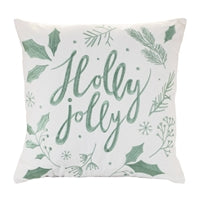 Holly Jolly Pillow 18"SQ Cotton