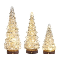 Gold LED Glass Tree ( Multiple Sizes )