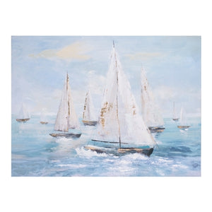 Sailboat Canvas 32"L x 24"H