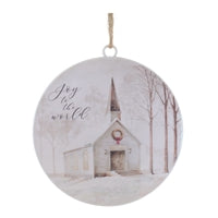 6" Church Disc Ornament
