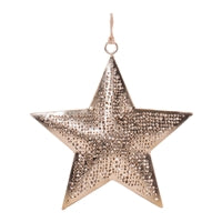 5.5"H Gold Metal Star Ornament