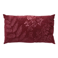 20"L x 12"H Berry Pattern Pillow ( Red )