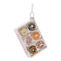 3.5"H Glass Donut Box Ornament