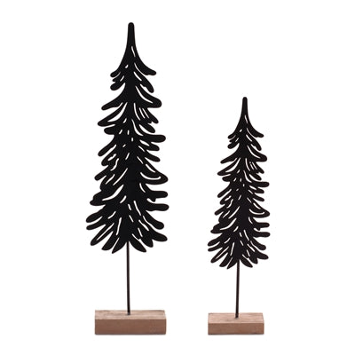 Black Metal/Wood Tree ( Multiple Sizes )