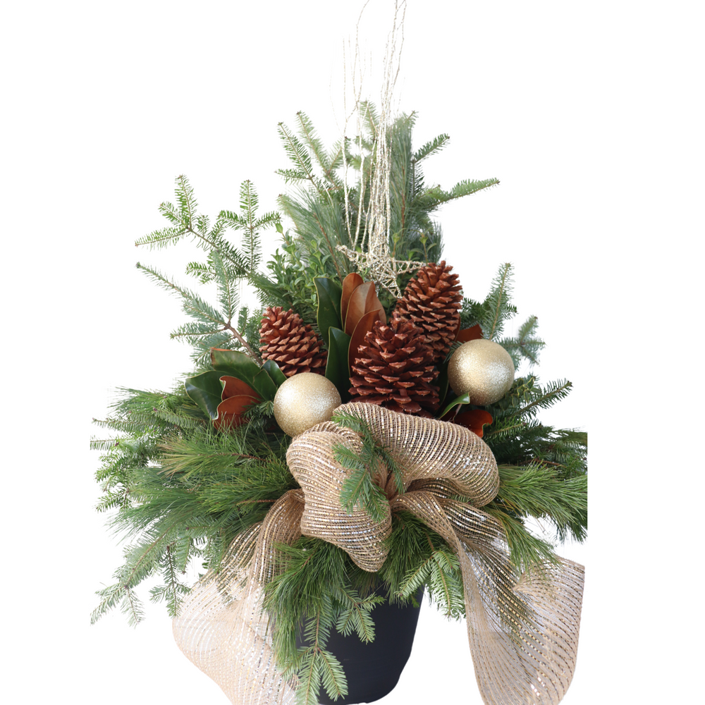 14" Round Winter Planter - Southpoint Minor Hockey