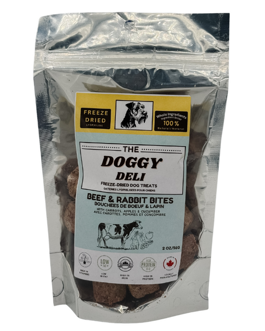 The Doggy Deli Treats: Beef & Rabbit Bites