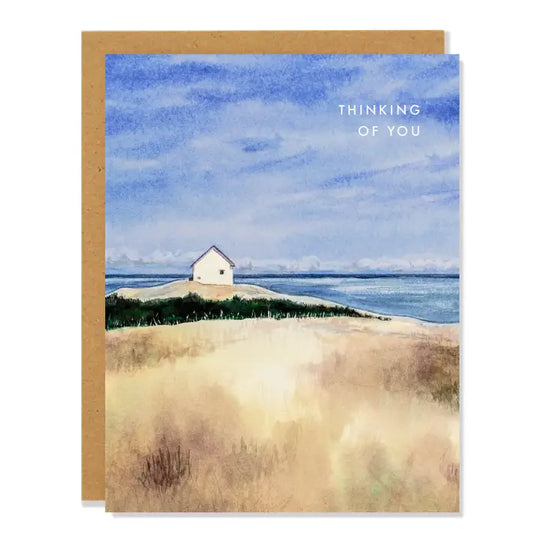 Sarah Voyer Paper Greeting Card:  Seascape Thinking of You