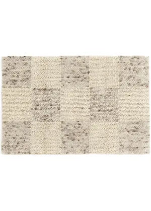 24 x 36 Checkered Taupe Rug