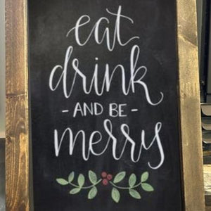 Chalk Dirty to Me | Holiday Chalkboard Workshop (Sun., Dec. 8 @ 11 AM)