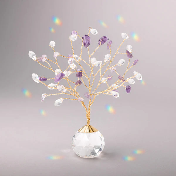 Scout: Suncatcher Tree of Life -  Amethyst/Protection/Gold
