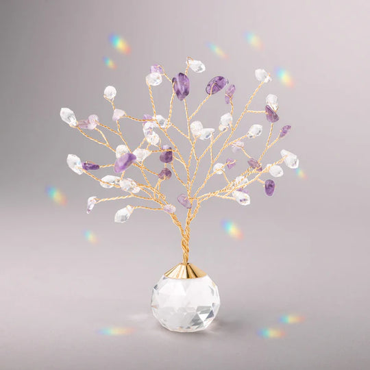 Scout: Suncatcher Tree of Life -  Amethyst/Protection/Gold