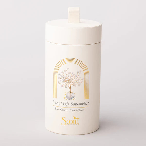 Scout: Suncatcher Tree of Life - Rose Quartz/Love/Gold
