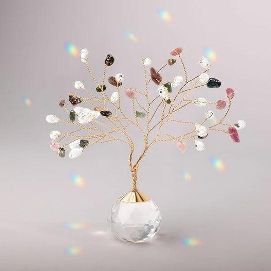 Suncatcher Tree of Life - Tourmaline/Healing/Gold