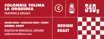 Red Lantern Coffee: Colombia Tolima Whole Coffee Bean