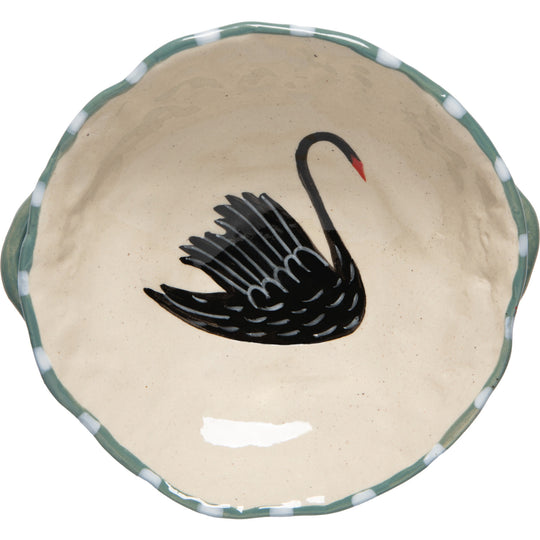 Swan Song Footed Bowl ( W8 x L7 x H2.5in )