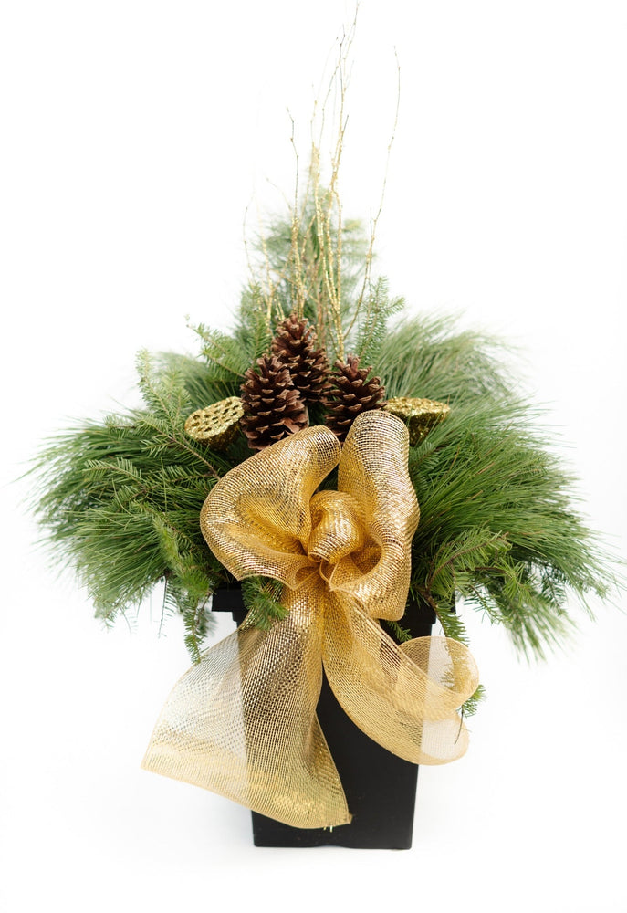 10" Square Winter Planter - Epilepsy Southwestern Ontario (ESWO)