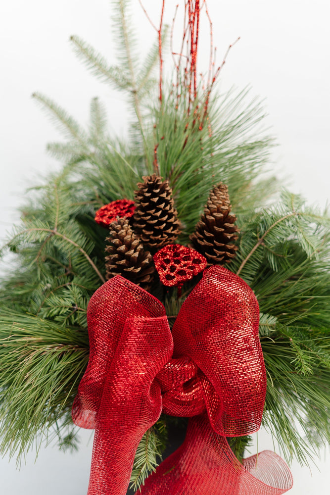 10" Square Winter Planter - Epilepsy Southwestern Ontario (ESWO)