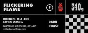 Red Lantern Coffee: Flickering Flame Dark Roast Whole Coffee Bean