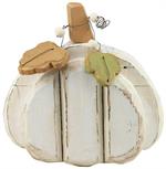 13" 3D Front Pumpkin with Leaves