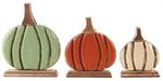 Cedar Pumpkin with Base  (Multiple Sizes) ( White/Orange/Sage)