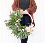 Beaded Hoop Wreath Workshop (Sat., Dec. 9th @ 11:00 AM)