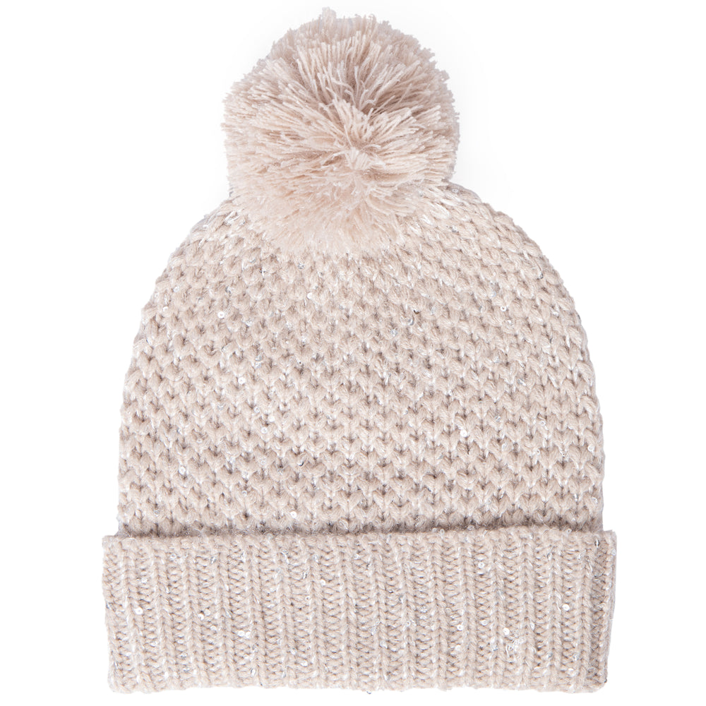 
            
                Load image into Gallery viewer, Women&amp;#39;s Fuji Brushed Cuffed Beanie with Pom - Camel
            
        