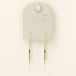 Chromacolor Miyuki Thread Earring - Cobalt Multi/Gold