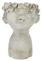 Cement Floral Head Vase (Multiple Sizes)