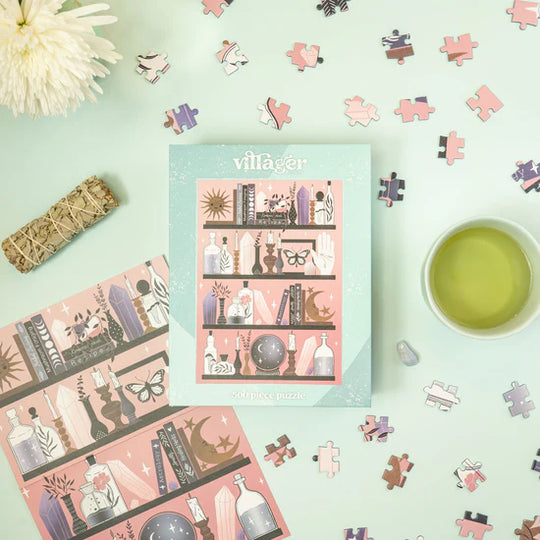 Mystic Bookshelf Villager Puzzle 500 pcs