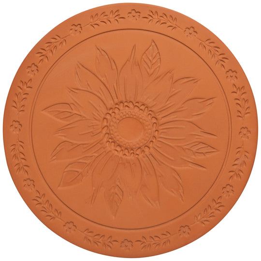 Sunflower Splendor Terracotta Bread Warming Stone