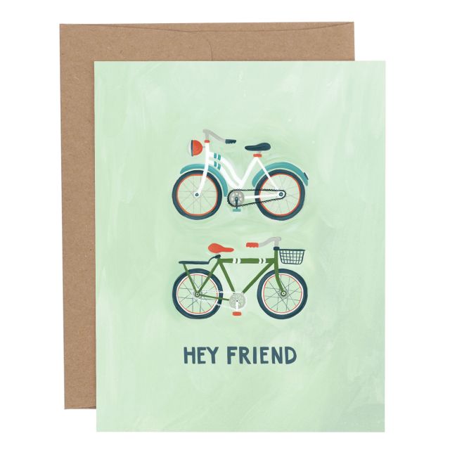 
            
                Load image into Gallery viewer, Hey Friend Bikes Greeting Card
            
        
