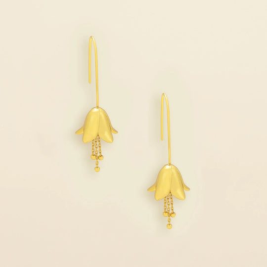 Refined Icon Earring - Lily Drop Earring/Gold
