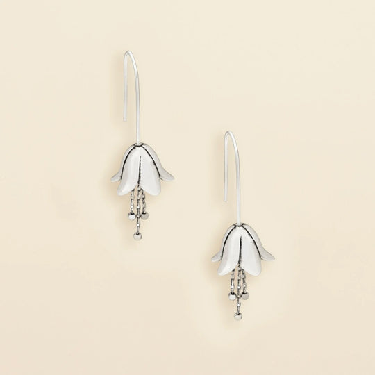 Refined Icon Earring - Lily Drop Earring/Silver