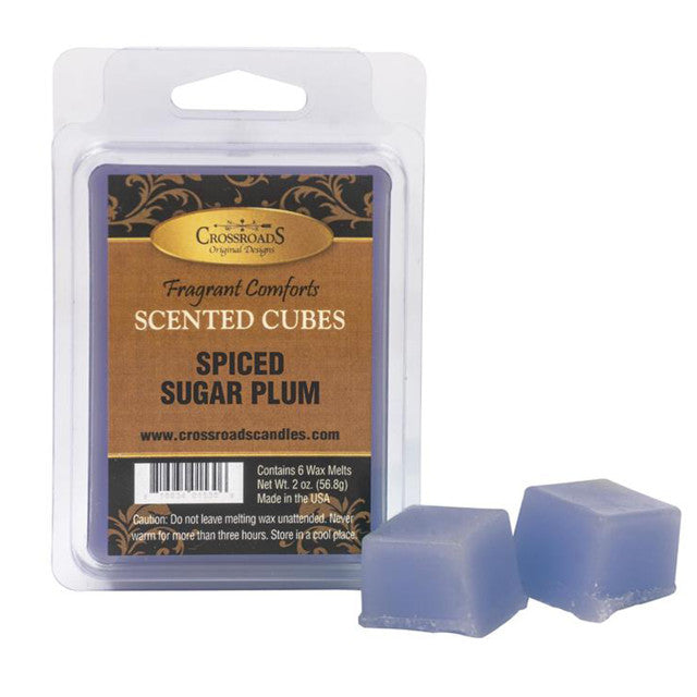 Crossroads Candles Winter: Spiced Sugar Plum Scented Cubes