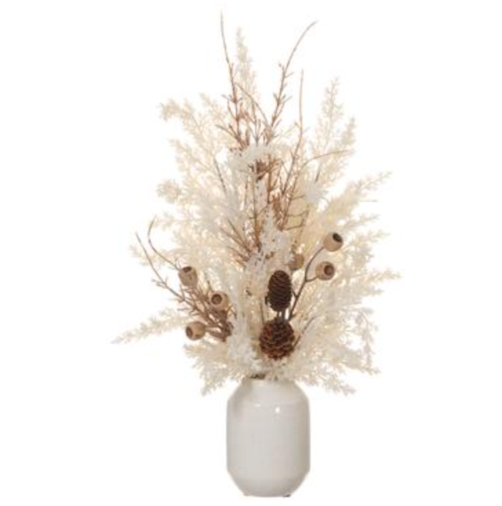24" Pampas Grass Pod Cone - Florals and Foliage