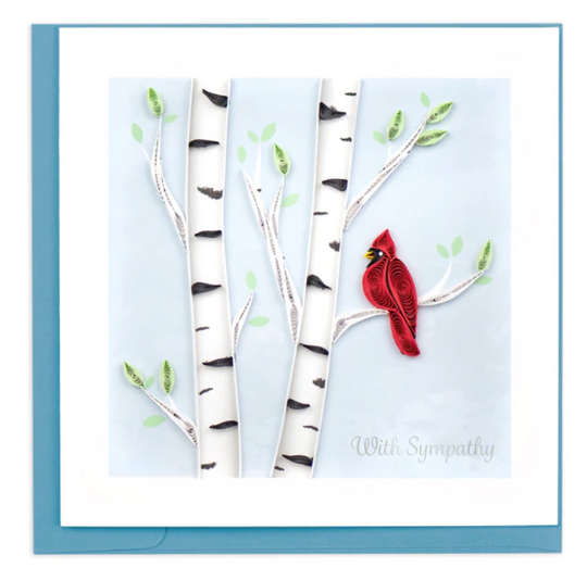Quilling Card: Cardinal Sympathy