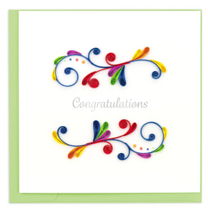 
            
                Load image into Gallery viewer, Congratulations Swirl Card
            
        