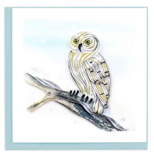 Quilling Card : Snowy Owl